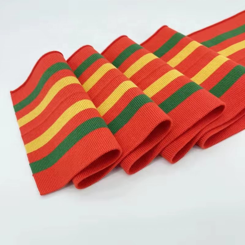 custom skin-friendly thick knit ribbed hem and ribbed cuff