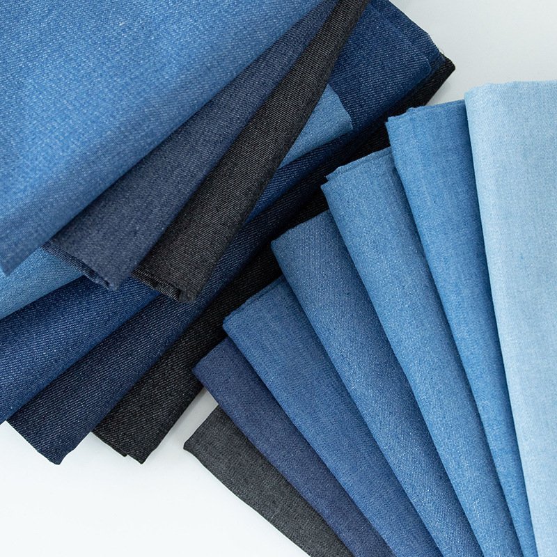 Hot Selling Stretch 95%, cotton 5% spandex strech Plain Weave Yarn Dyed heavy indigo knitted denim jeans fabric for jeans/