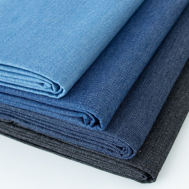 Hot Selling Stretch 95%, cotton 5% spandex strech Plain Weave Yarn Dyed heavy indigo knitted denim jeans fabric for jeans/