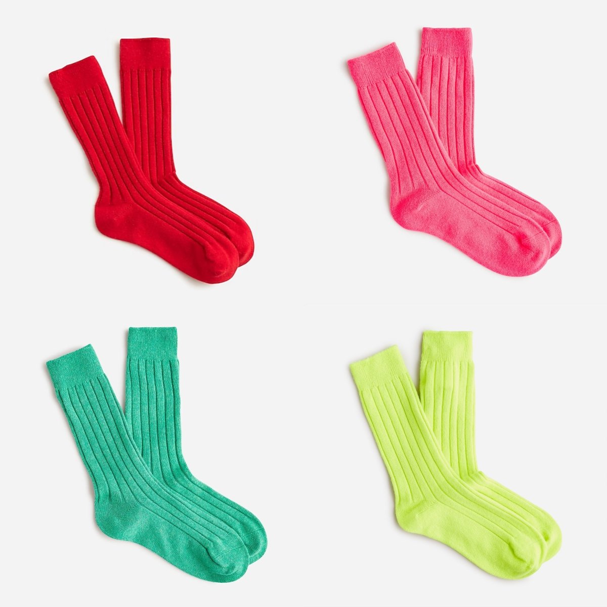 High Quality Solid Ribbed Custom Logo Color Women's Knitted 100% Cashmere Sock