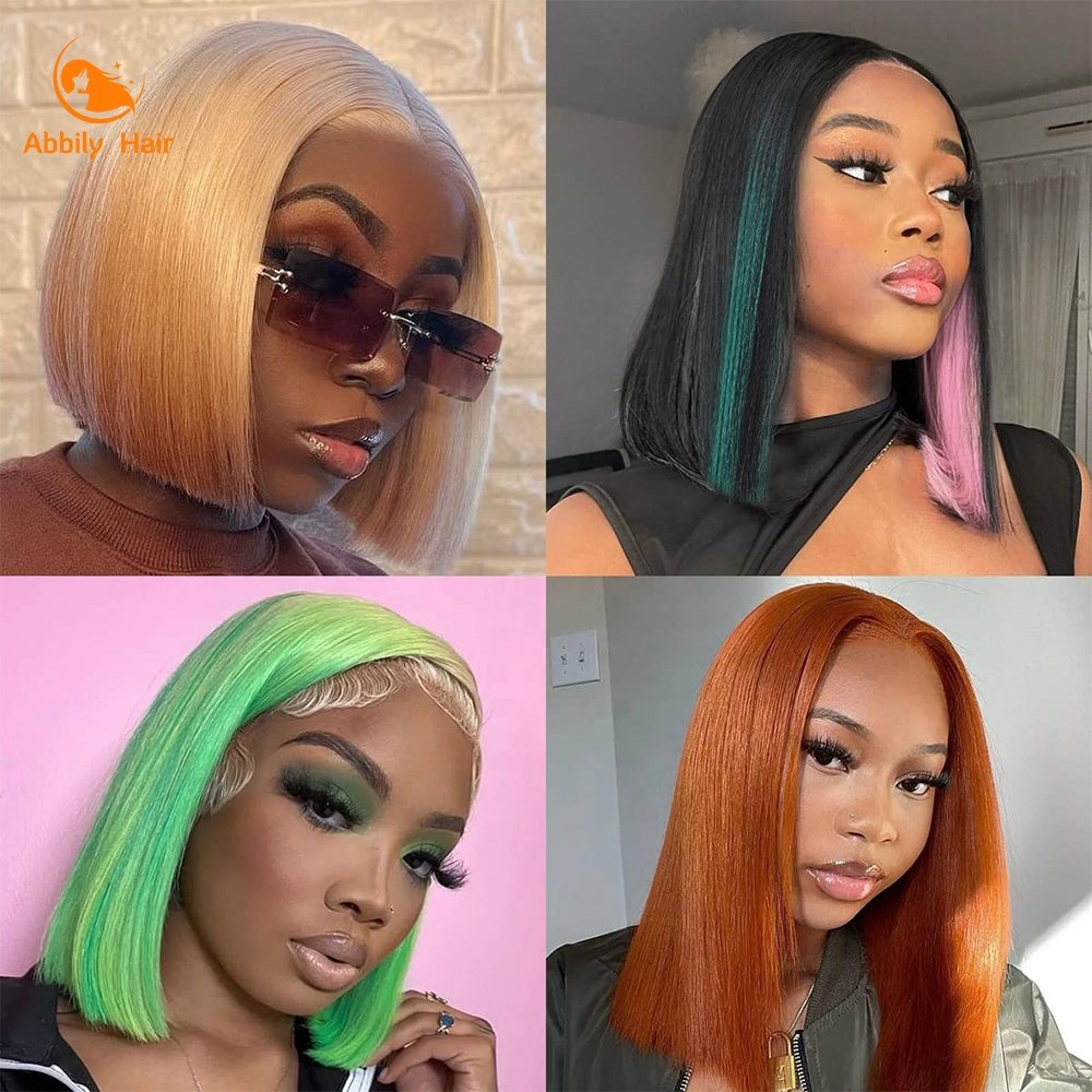 Wholesale Peruvian Bob Lace Front Human Hair Wig,Transparent Glueless Full HD Lace Bob Wig,Cheap 13*4 Lace Frontal Short Bob Wig