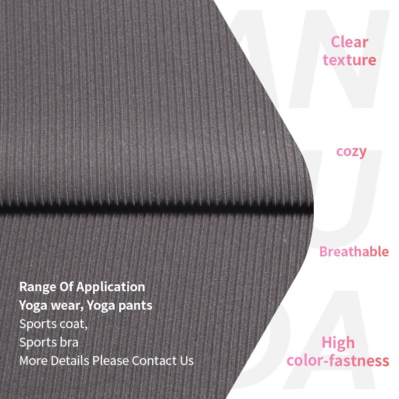 A2283 Wholesale Polyamide Elastane High Elastic Soft Stripes Rib Knit Ribbed spandex Fabric For Swimwear