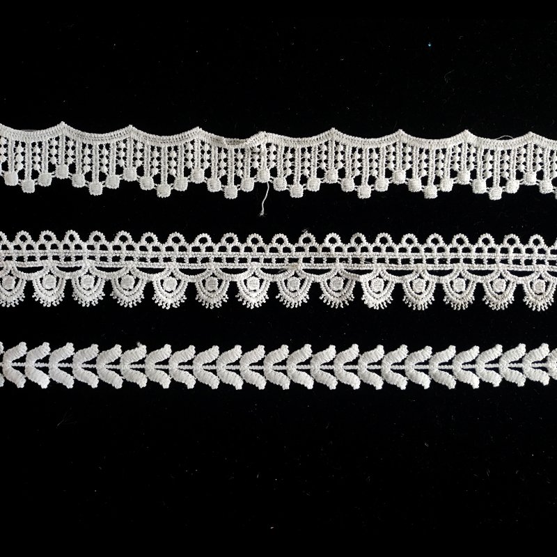 1 1 4 Lace Trims Custom Label Silk Chantilly Lace Trim High Quality Lace Picot Trim Ribbon