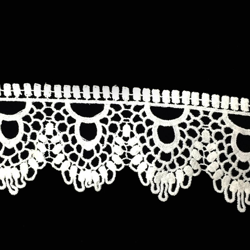1 1 4 Lace Trims Custom Label Silk Chantilly Lace Trim High Quality Lace Picot Trim Ribbon