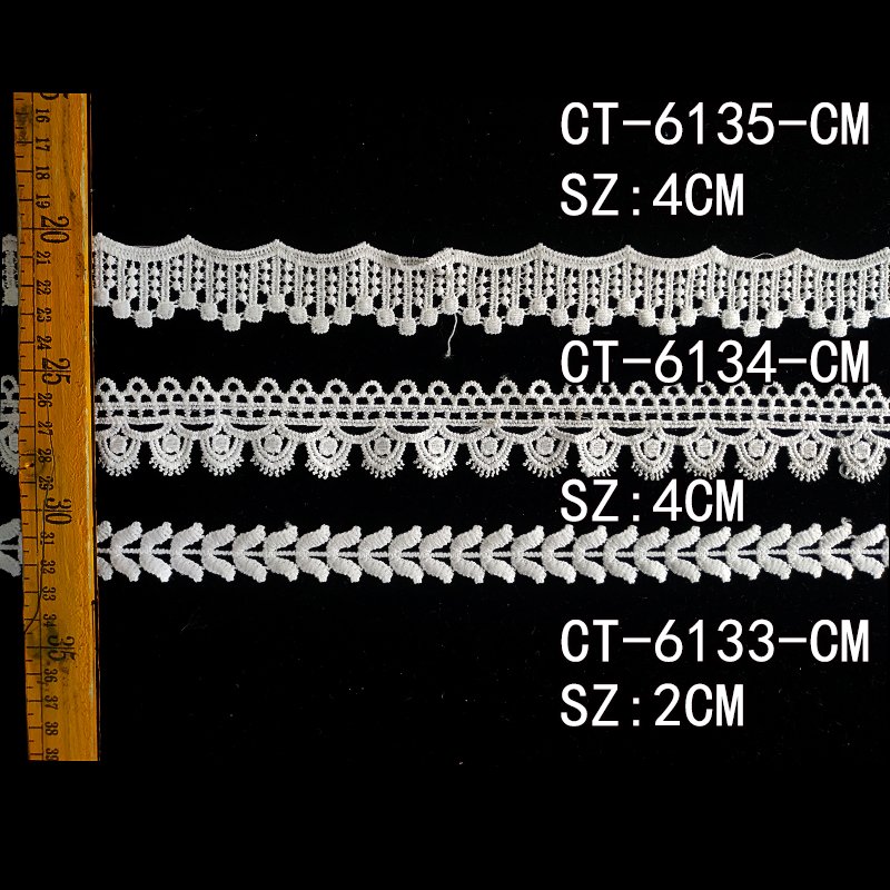 1 1 4 Lace Trims Custom Label Silk Chantilly Lace Trim High Quality Lace Picot Trim Ribbon