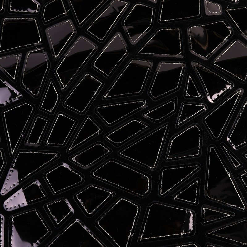 Wholesale Luxury laser Iridescent Polygon shiny velvet basic fabric laser cutting laser cut sequin fabric