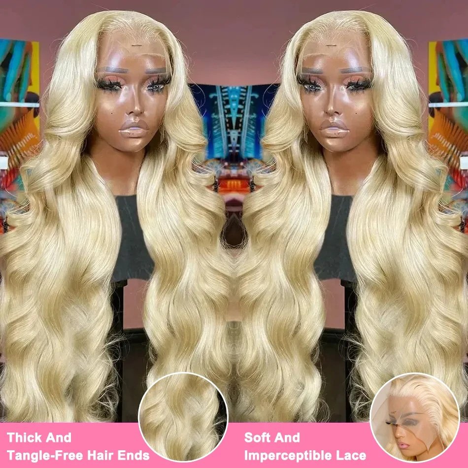 Blonde 613 Hd Lace Frontal Wig Human Hair Raw 13x4 13x6 Honey Blonde Lace Front Wigs 613 Hd Transparent Full Lace Wig Human Hair