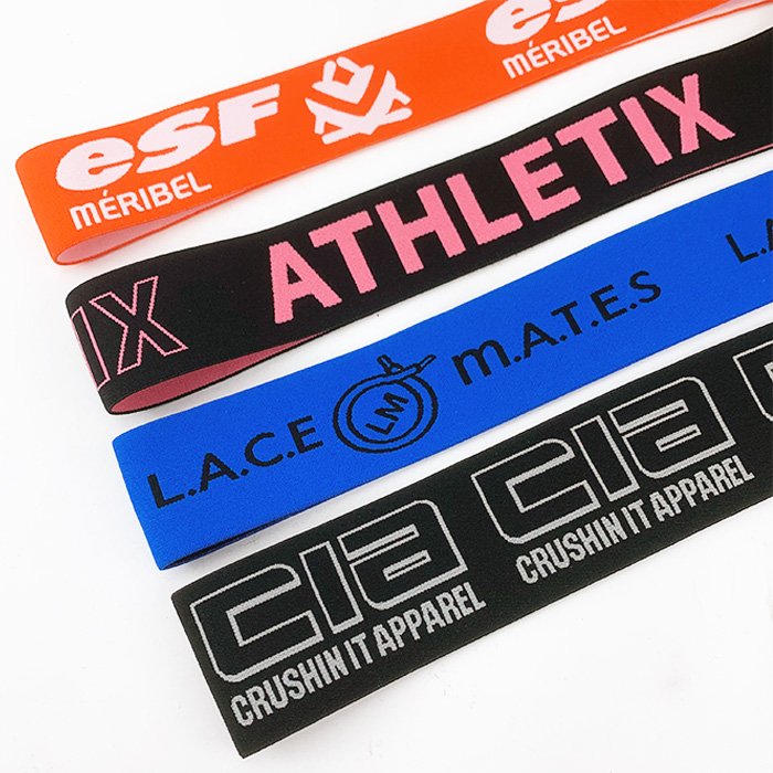Accept Customized print designer Stretchy Elastic Ribbon for Hair Lace Melt Band Wig elastic tape GYM headband