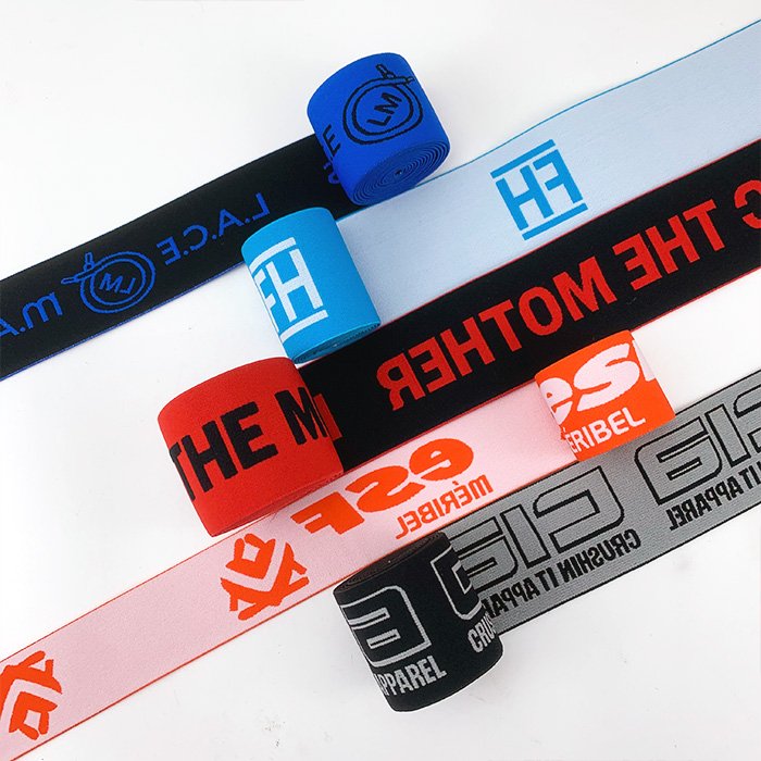 Accept Customized print designer Stretchy Elastic Ribbon for Hair Lace Melt Band Wig elastic tape GYM headband