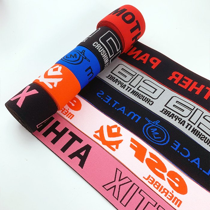 Accept Customized print designer Stretchy Elastic Ribbon for Hair Lace Melt Band Wig elastic tape GYM headband