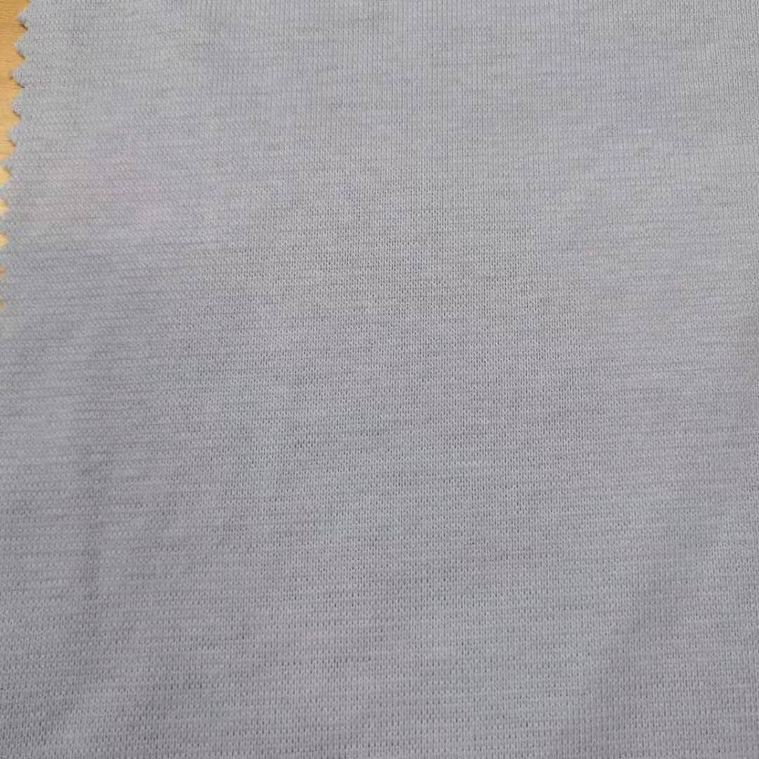 Factory 230GSM Recycled Polyester Cotton Spandex CVC 1*1 Rib Knit Fabric For Garment
