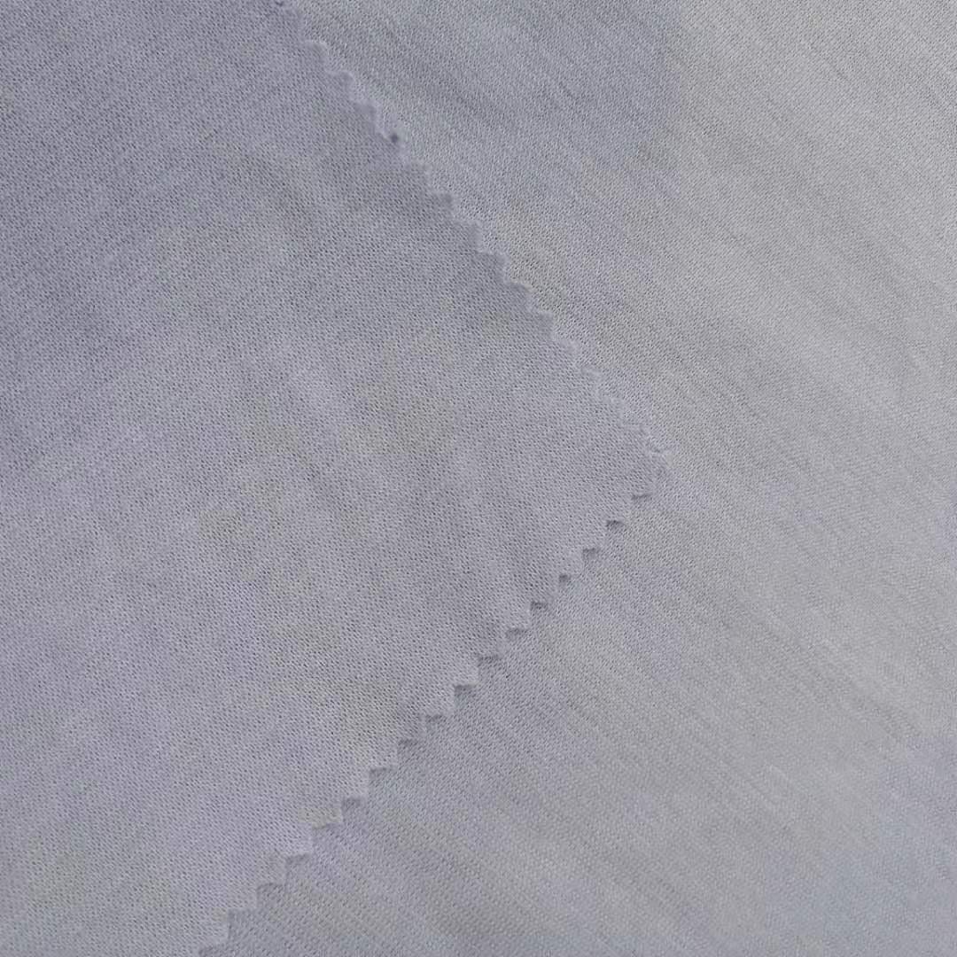Factory 230GSM Recycled Polyester Cotton Spandex CVC 1*1 Rib Knit Fabric For Garment
