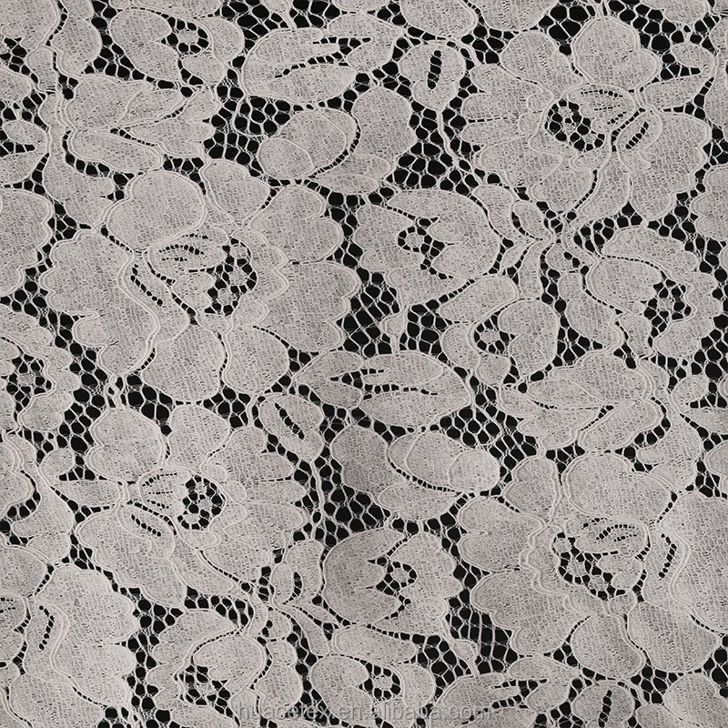 Hot sale classical design big flower lace fabric for women wedding dress