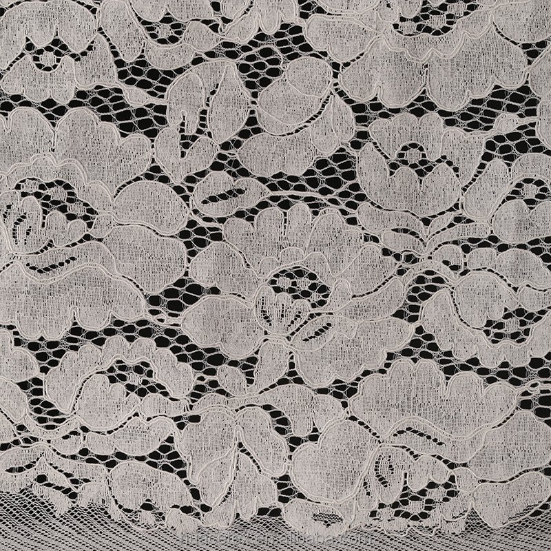 Hot sale classical design big flower lace fabric for women wedding dress