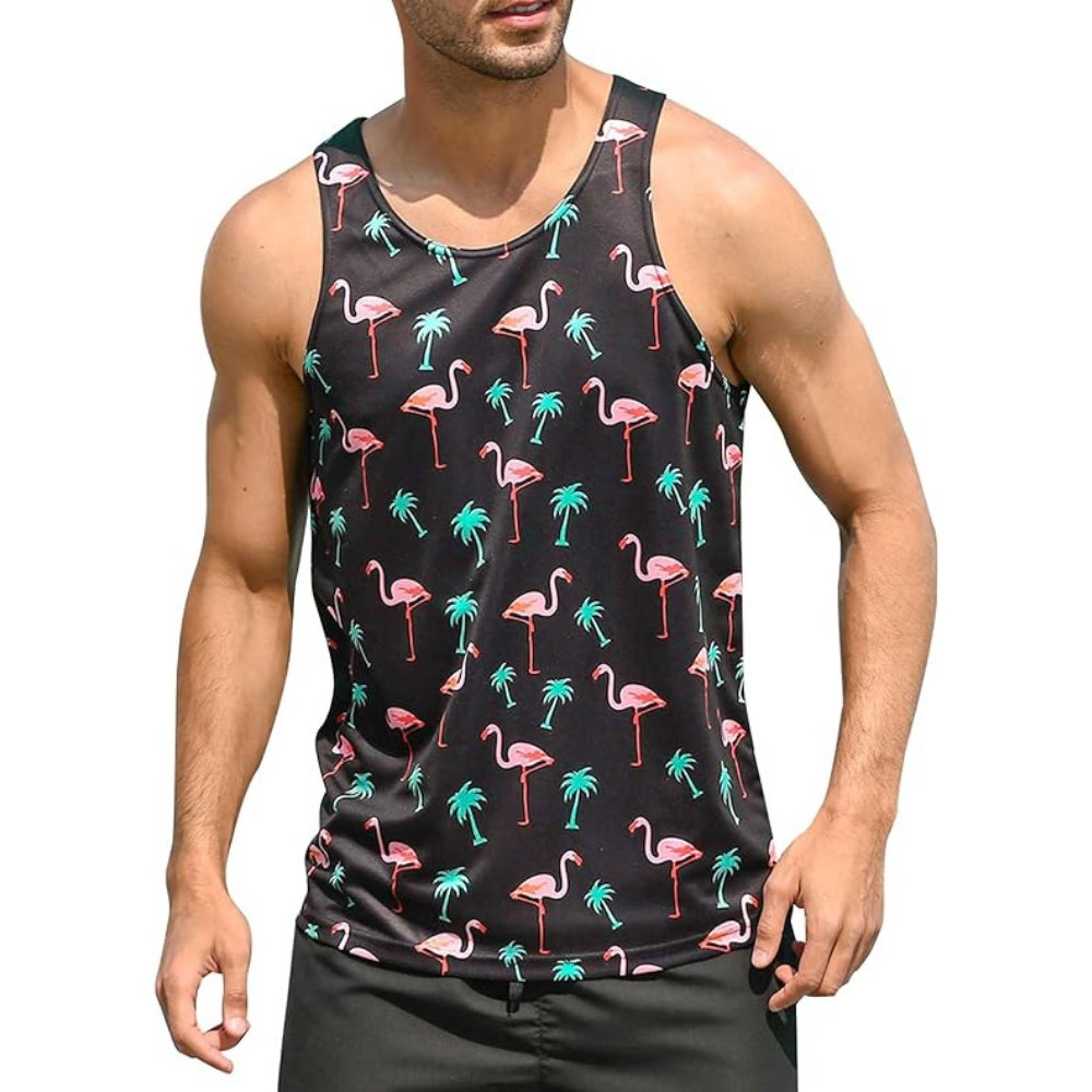 Buy Quick Dry Full Sublimation White Black Beach Unisex Tank Tops New Design Workout Fitness Running Gym Tank Top