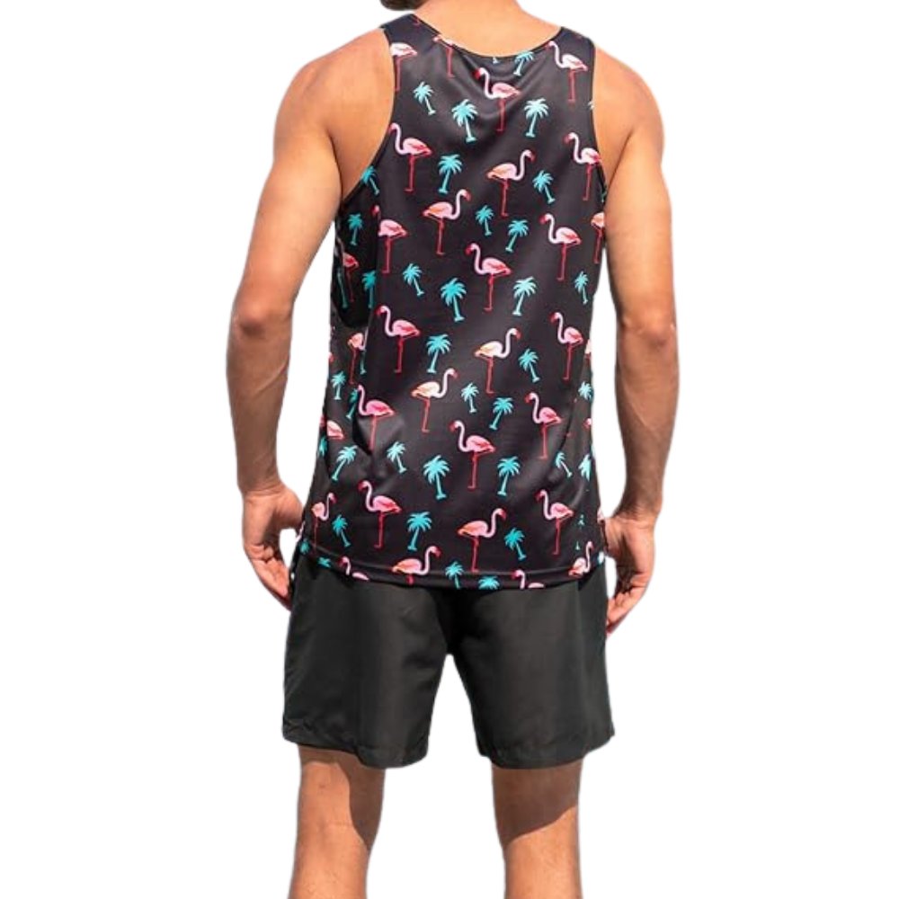 Buy Quick Dry Full Sublimation White Black Beach Unisex Tank Tops New Design Workout Fitness Running Gym Tank Top