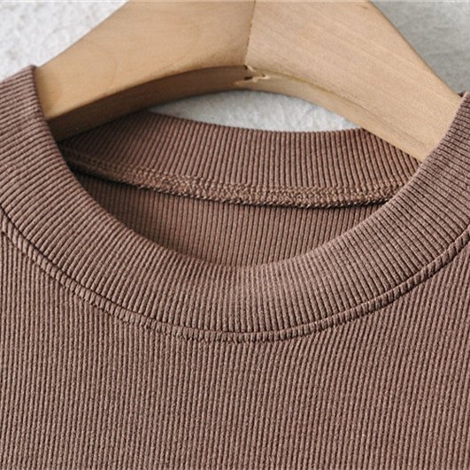 Custom Printing Hot Selling Women's Crop Top Tshirt Logo Short Sleeves Slim T-Shirt for Women Casual Knitted White T-Shirt