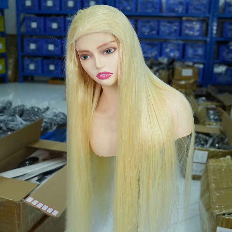 Natural Glueless Wig 13x4 13x6 HD Lace Frontal 613 Blonde Color Straight Raw Indian Human Hair Wigs