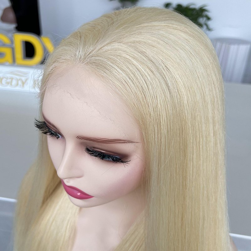 Natural Glueless Wig 13x4 13x6 HD Lace Frontal 613 Blonde Color Straight Raw Indian Human Hair Wigs