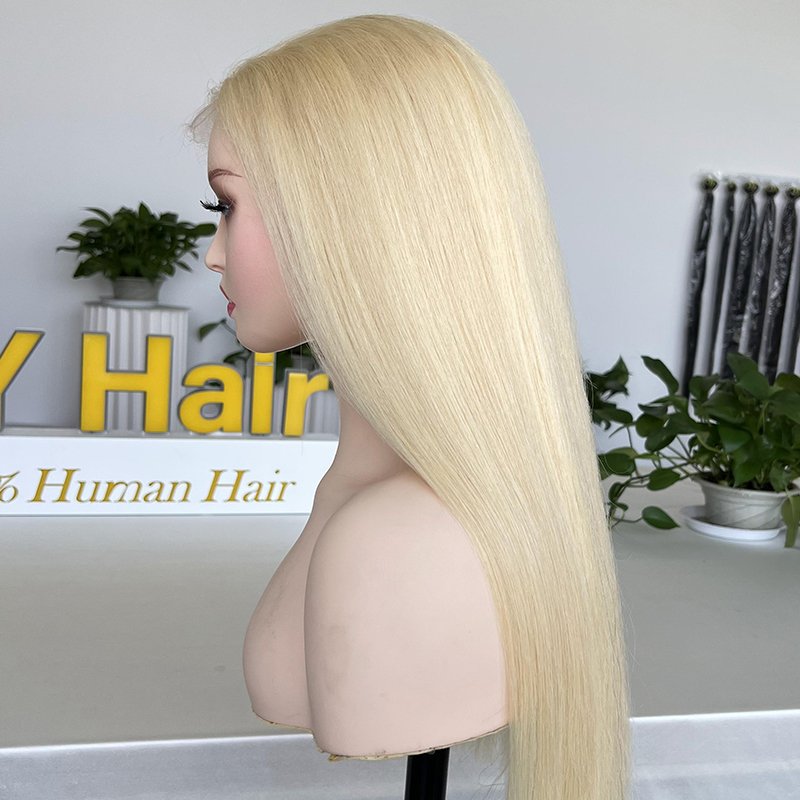 Natural Glueless Wig 13x4 13x6 HD Lace Frontal 613 Blonde Color Straight Raw Indian Human Hair Wigs