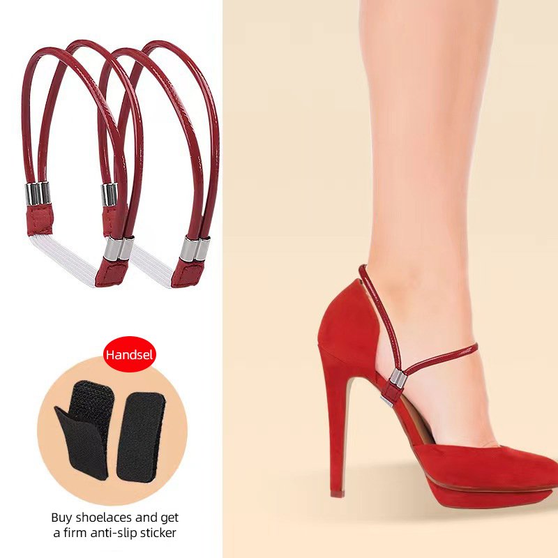 Elastic Shoelaces Women High heels No Tie Shoe laces New Fashion Safety Buckle Lazy Shoelaces High heels accessories