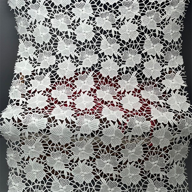 TUTON Top Quality TC Cotton French Guipure Lace Embroidery Fabric For Dress
