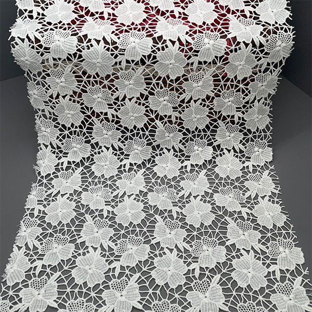 TUTON Top Quality TC Cotton French Guipure Lace Embroidery Fabric For Dress