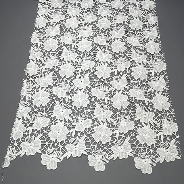 TUTON Top Quality TC Cotton French Guipure Lace Embroidery Fabric For Dress
