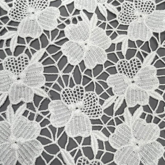 TUTON Top Quality TC Cotton French Guipure Lace Embroidery Fabric For Dress