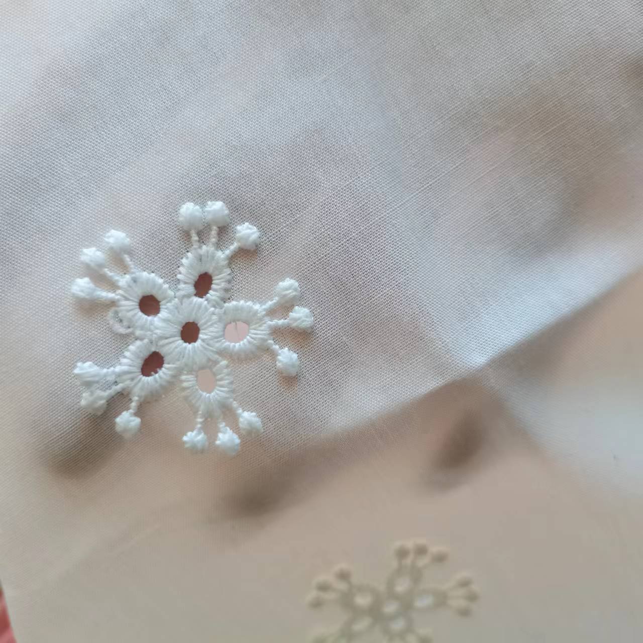 Fashion new design wholesale garment 100%cotton eyelet tulle embroidery fabrics for dresses
