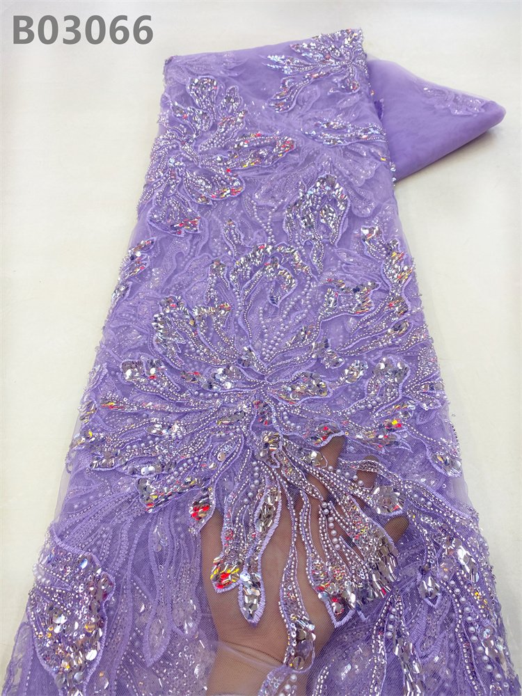 French Lace Fabric Beads Embroidered Net Fabric Sequin Lace Embroidery