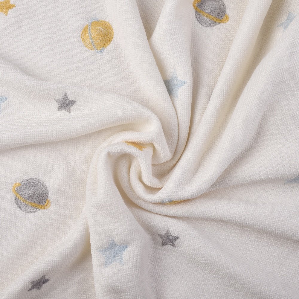 Factory Supply 100% Polyester Knitted Breathable Medium Weight Teddy Velvet Embroidery Fabrics