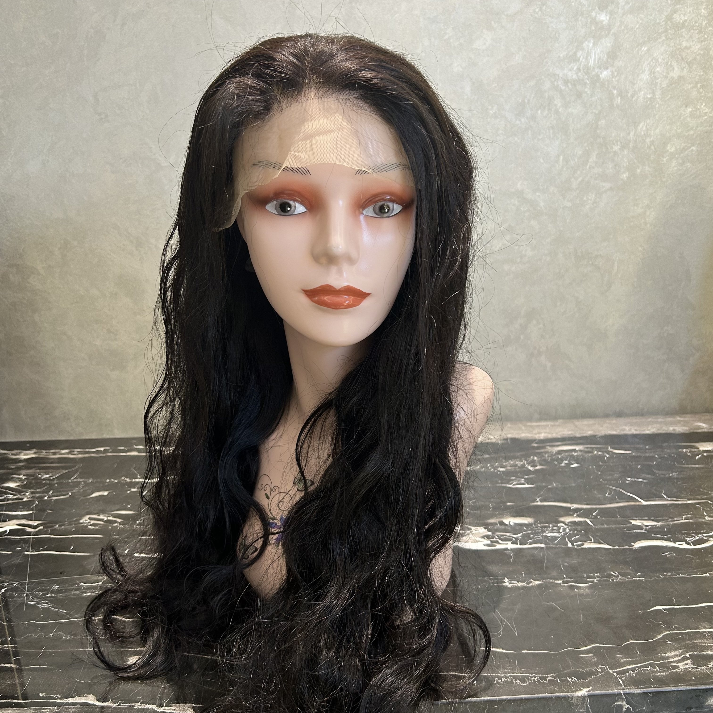 Ghrehair 13*4 Body Wave Lace Frontal Wigs Virgin Hair Wigs perruques naturel cheveux humain For Black Women