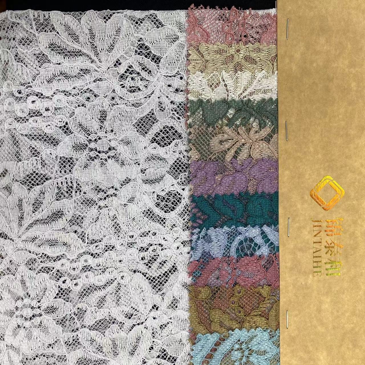 100% polyester lace fabric,Flower lace embroidery fabric,wedding dress lace fabric for women,Soft ,Multi-color custom,wholesale