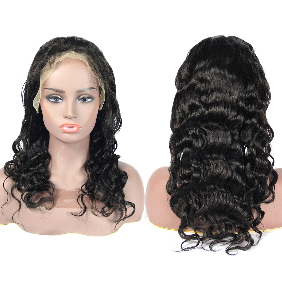 Cambodian hair ocean wave braided for black women cuticle aligned raw hair full frontal wigs human hair lace front