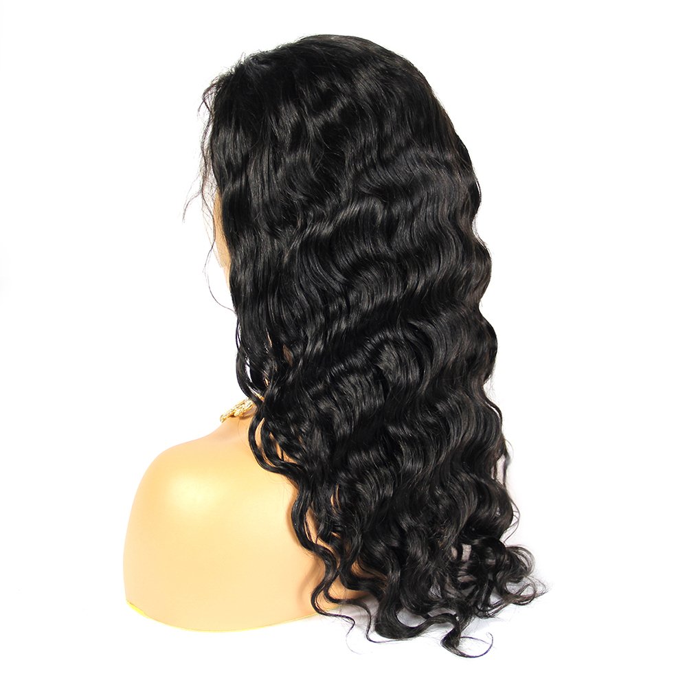 Cambodian hair ocean wave braided for black women cuticle aligned raw hair full frontal wigs human hair lace front