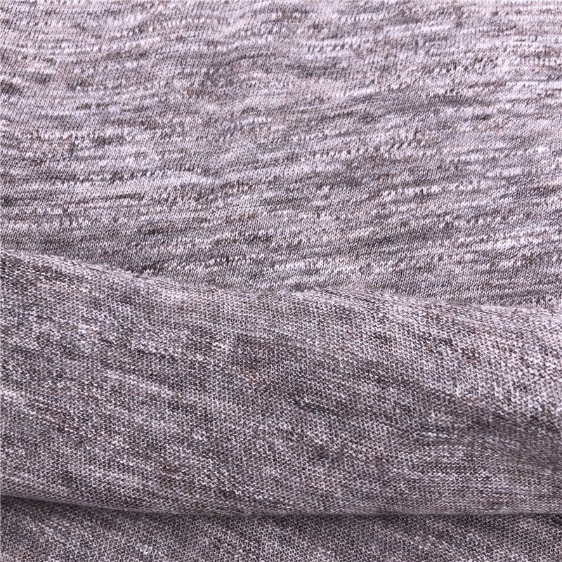 100S/1 95%pima cotton 5%elastic fine light jersey fabric Knitted Stretch Recycle French Terry Interlock