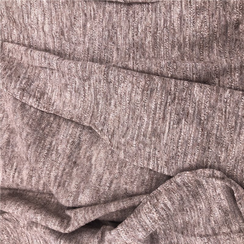 100S/1 95%pima cotton 5%elastic fine light jersey fabric Knitted Stretch Recycle French Terry Interlock