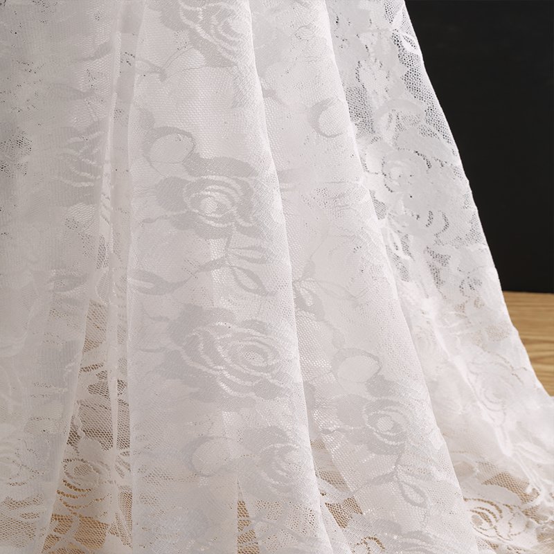 100% nylon dots tulle lace soft mesh fabric for dress