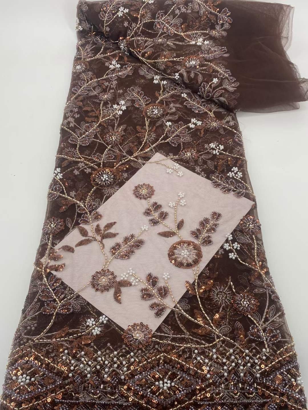 Direct sales reasonable price fancy lace fabric