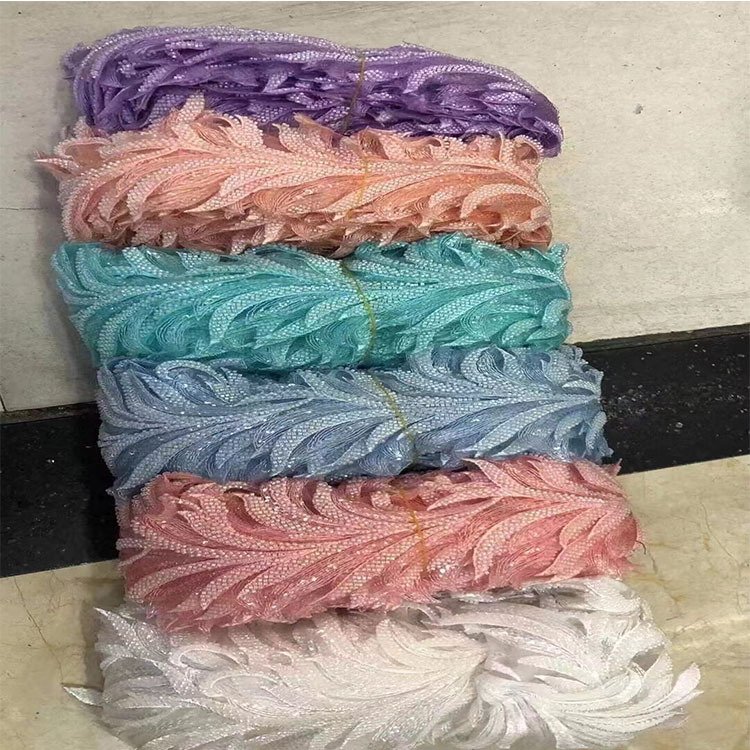 Hot Sale High quality new design sequin lace trimming ribbon embroidered Lace LSL41601