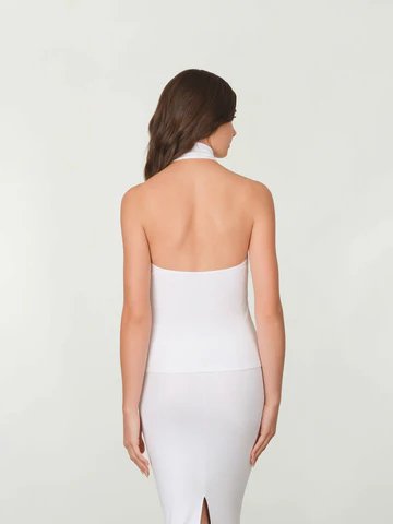 rib round neck bodycon dress