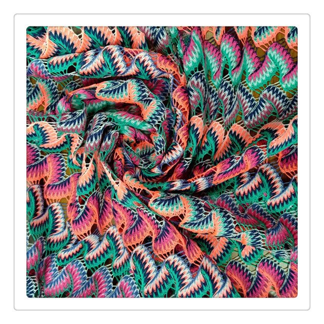 100%Polyester,Wavy yarn dyed lace fabric,Can be made clothing fabric,breathable,Multi-color custom fabric,wholesale