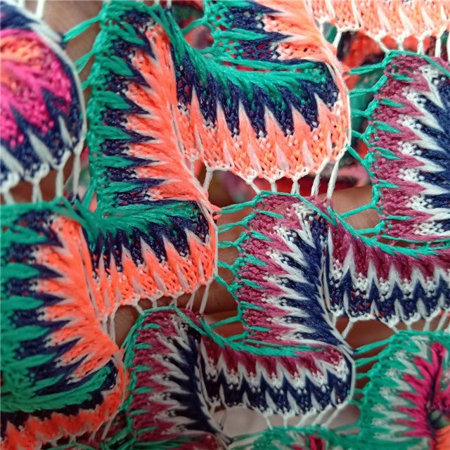 100%Polyester,Wavy yarn dyed lace fabric,Can be made clothing fabric,breathable,Multi-color custom fabric,wholesale