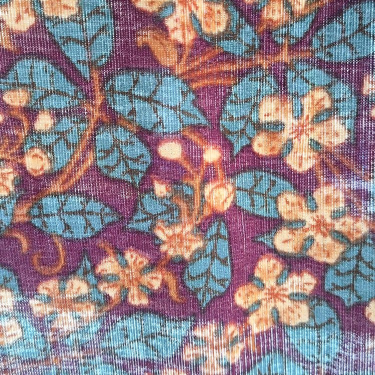 Custom small flower printed knit polyester spandex doris strip rib fabric for women dress