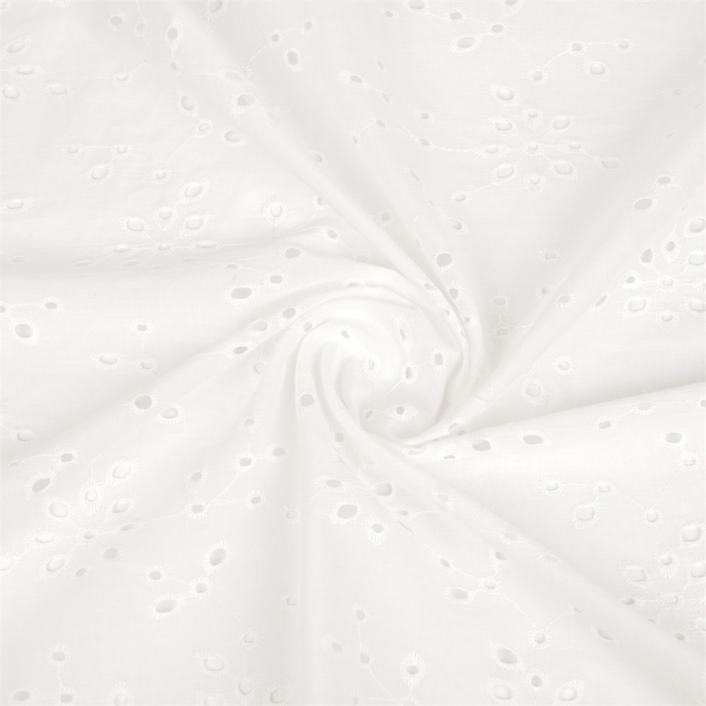 cotton eyelet embroidery fabric for party dress