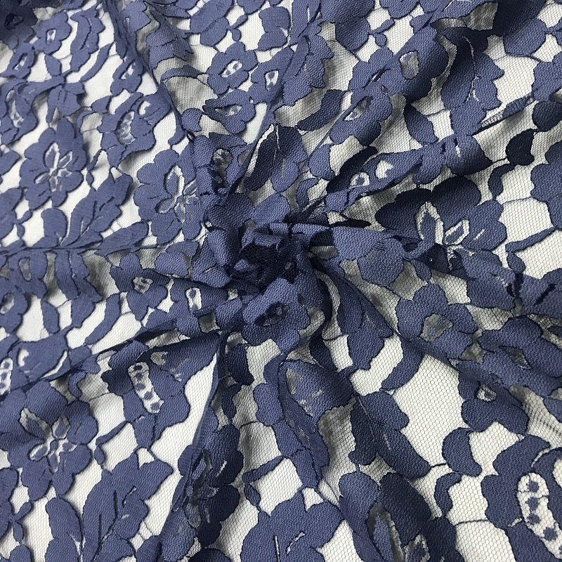 Wholesale Embroidery White Organza French Tulle Guipure Lace Fabric