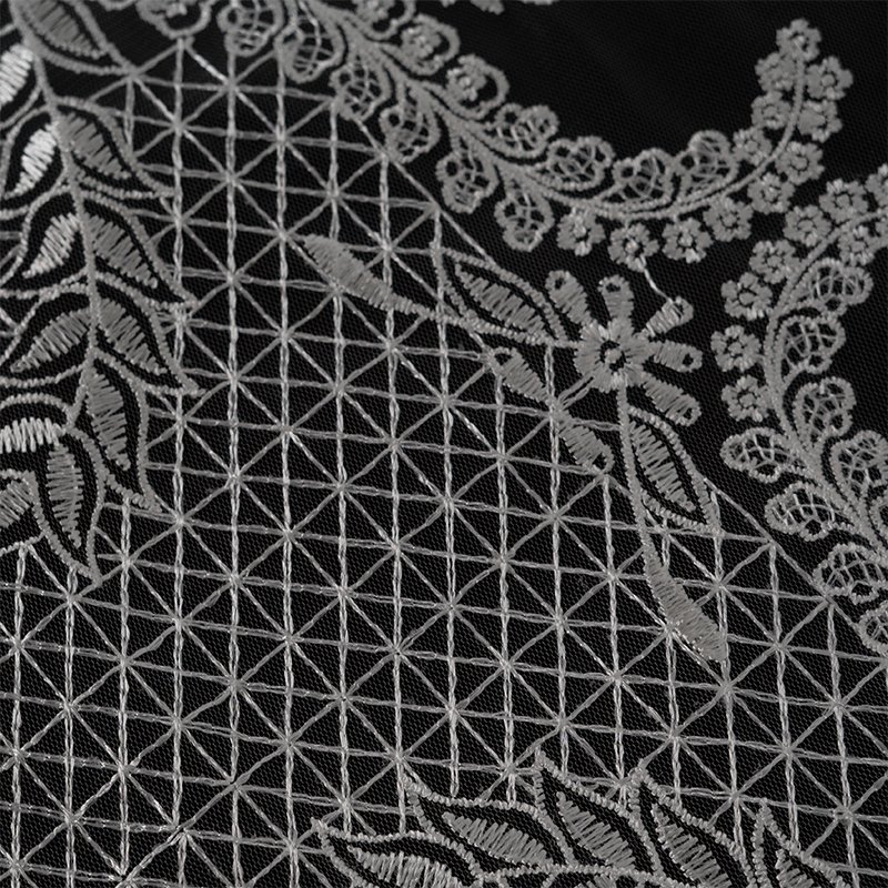 Luxury Embroidery border lace trimming for wedding