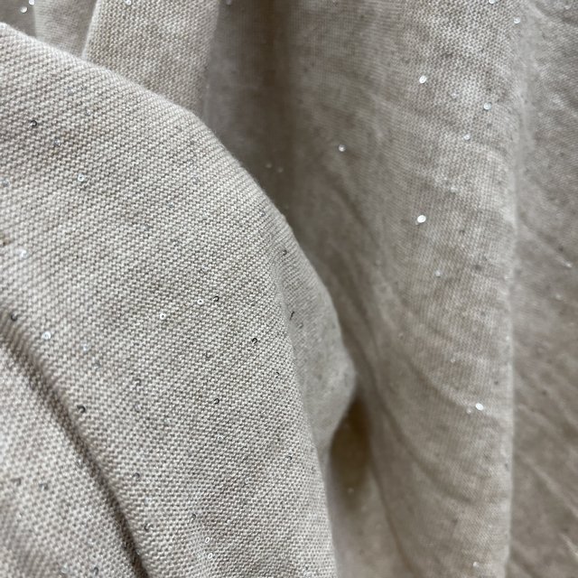 better version 1mm sliver sequin embroider Knitted sweater texture fabric for high fashion clothing