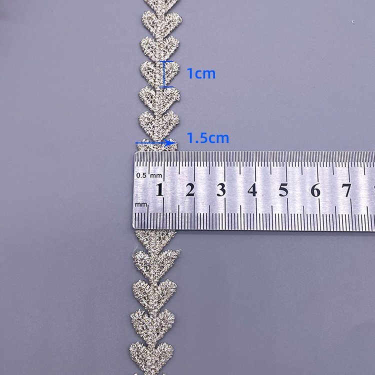 Fashionable Water-Soluble Lace with Peach Thread Embroidery for Dress Decoration lace trim